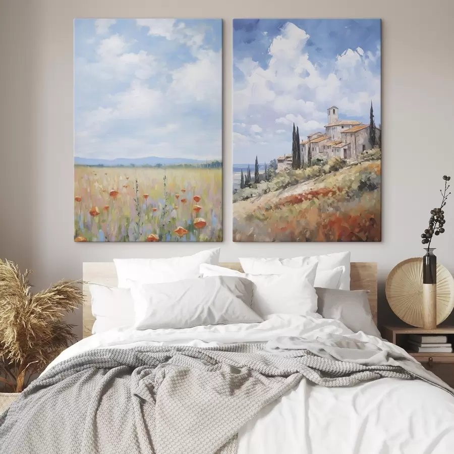 Glezna Lauku ainavas imitācija glezniecībā m01018