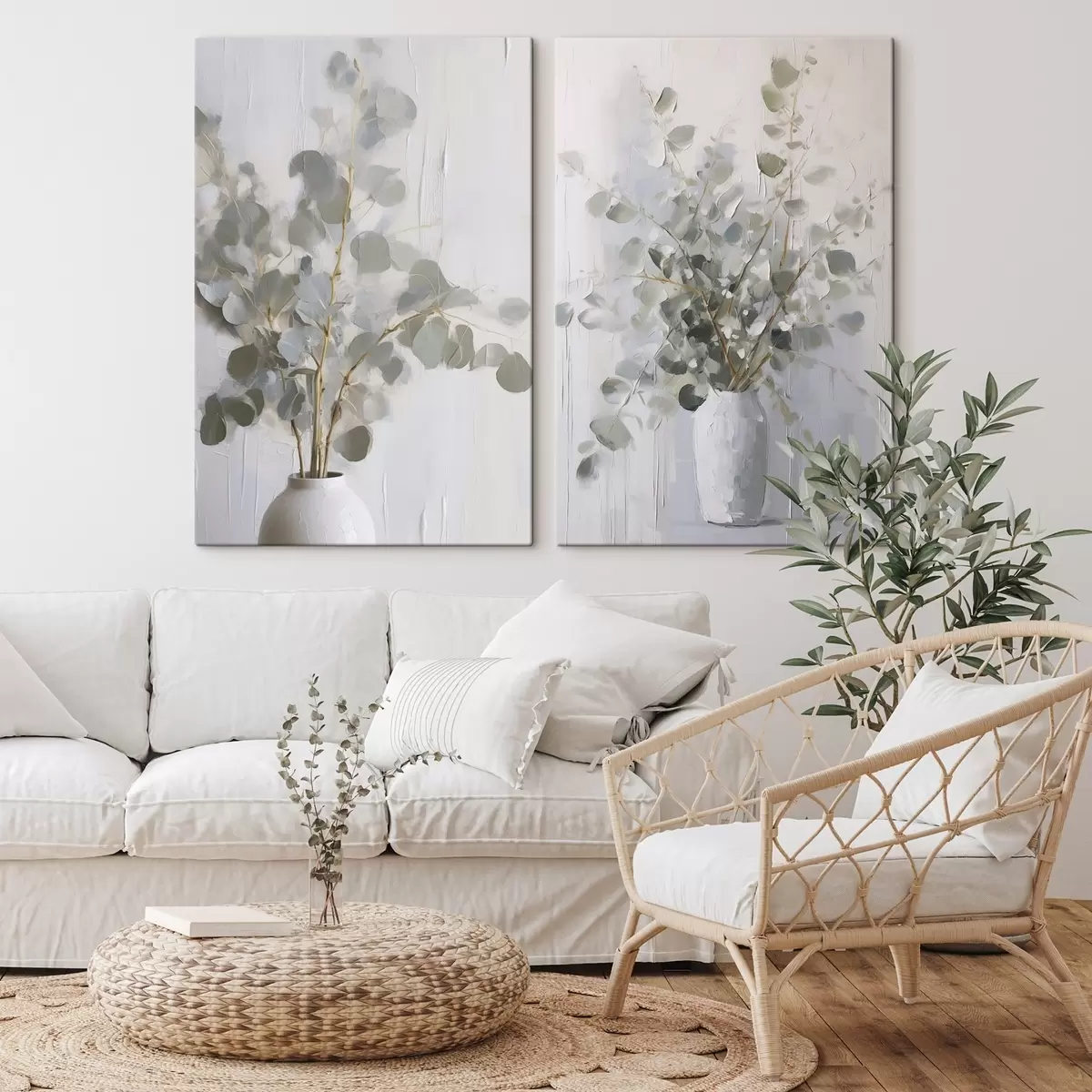 Glezna Zari vāzē imitācijas glezna m01020