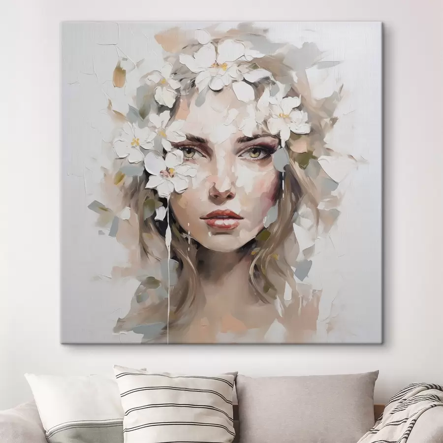 Glezna Abstraktā portreta glezniecības imitācija s46749