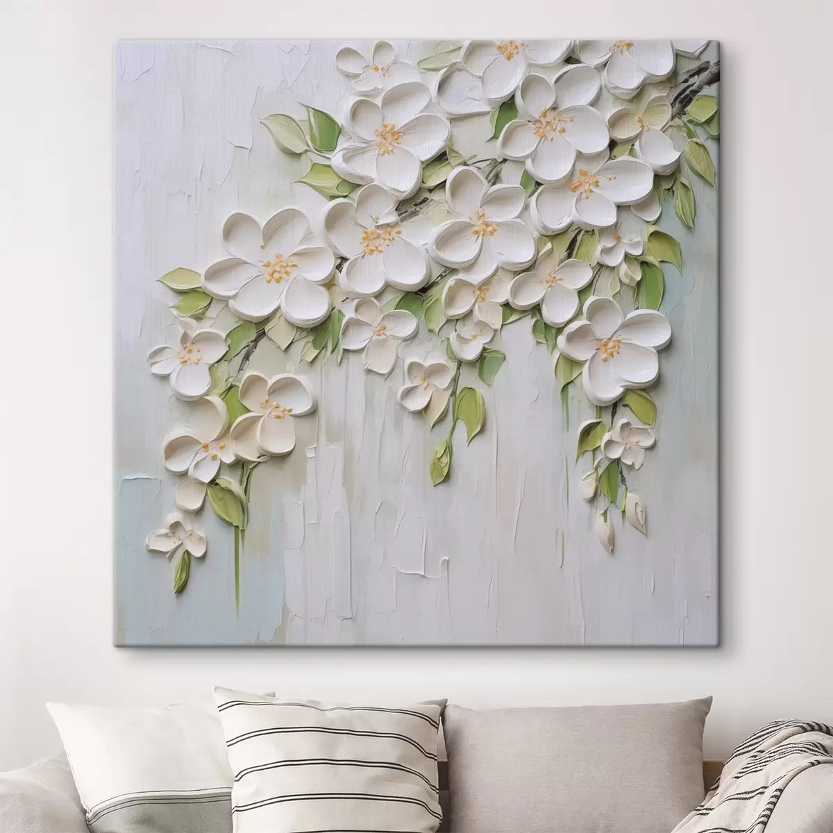 Glezna Abstraktu ziedu imitācija glezniecībā s46755