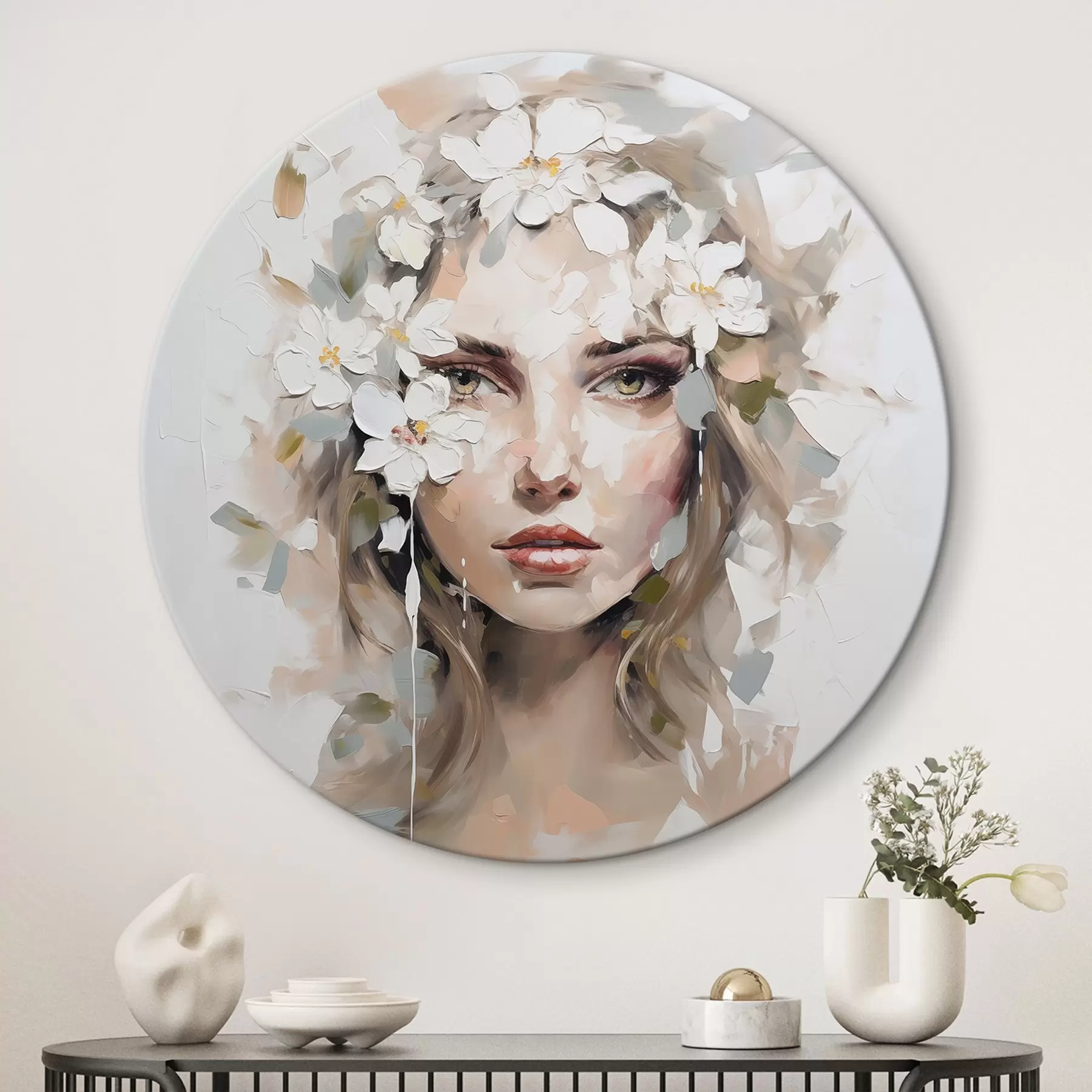 Glezna Abstraktā portreta glezniecības imitācija r46749