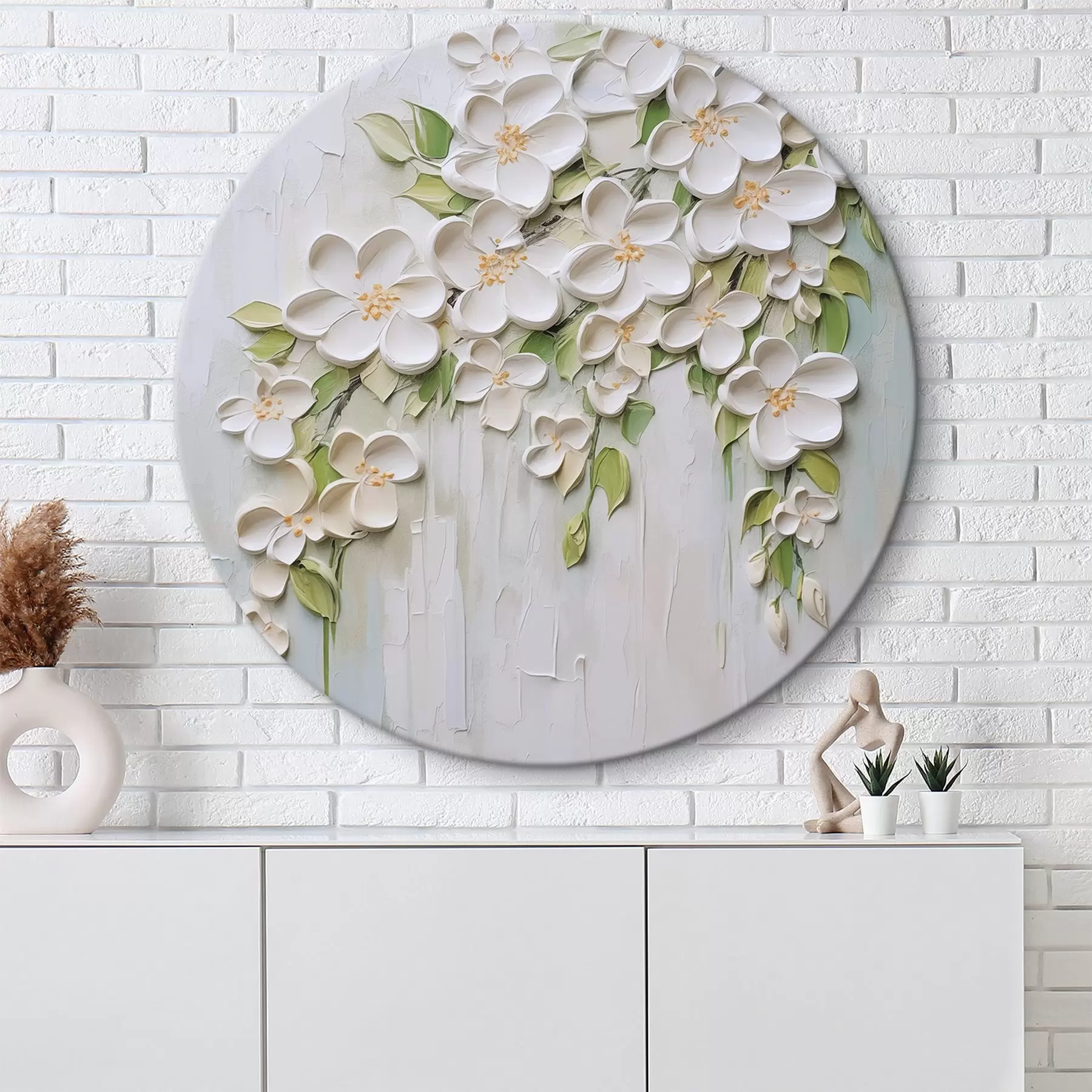 Glezna Abstraktu ziedu imitācija glezniecībā r46755