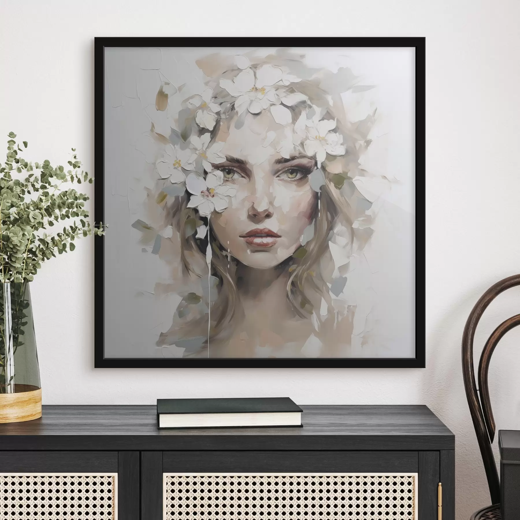 Fototapetes Abstraktā portreta glezniecības imitācija f46749