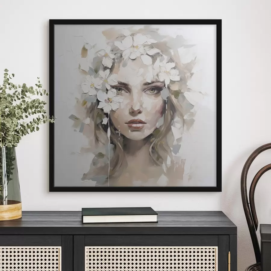 Fototapetes Abstraktā portreta glezniecības imitācija f46749