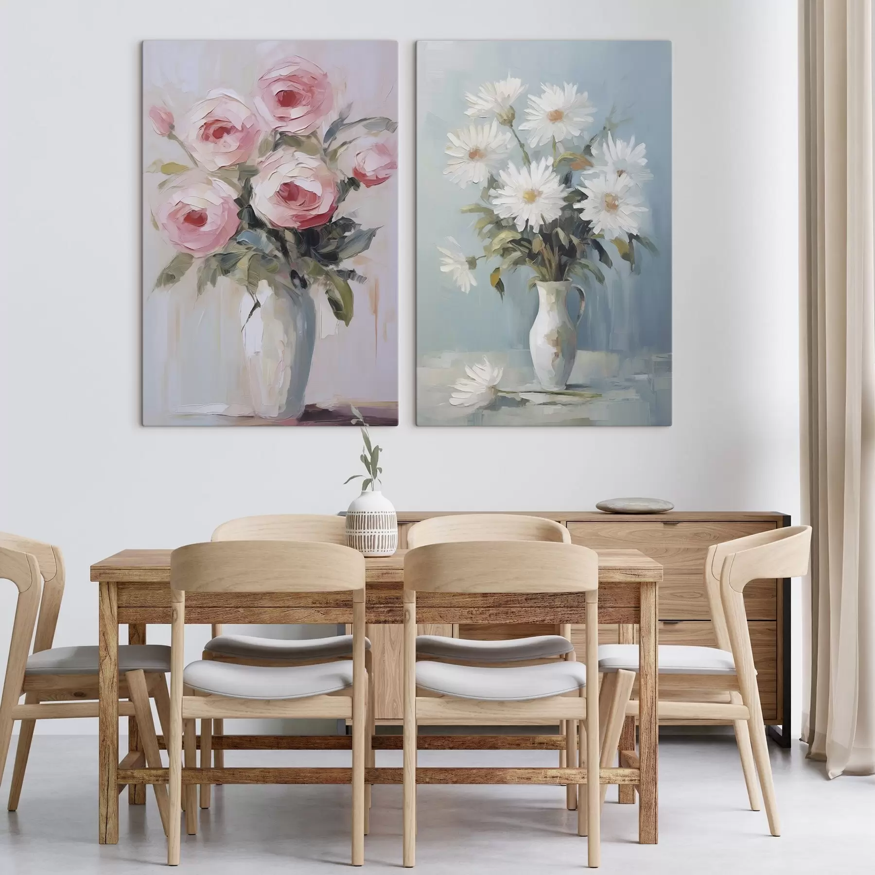 Glezna Ziedi vāzē imitācijas glezna m01027