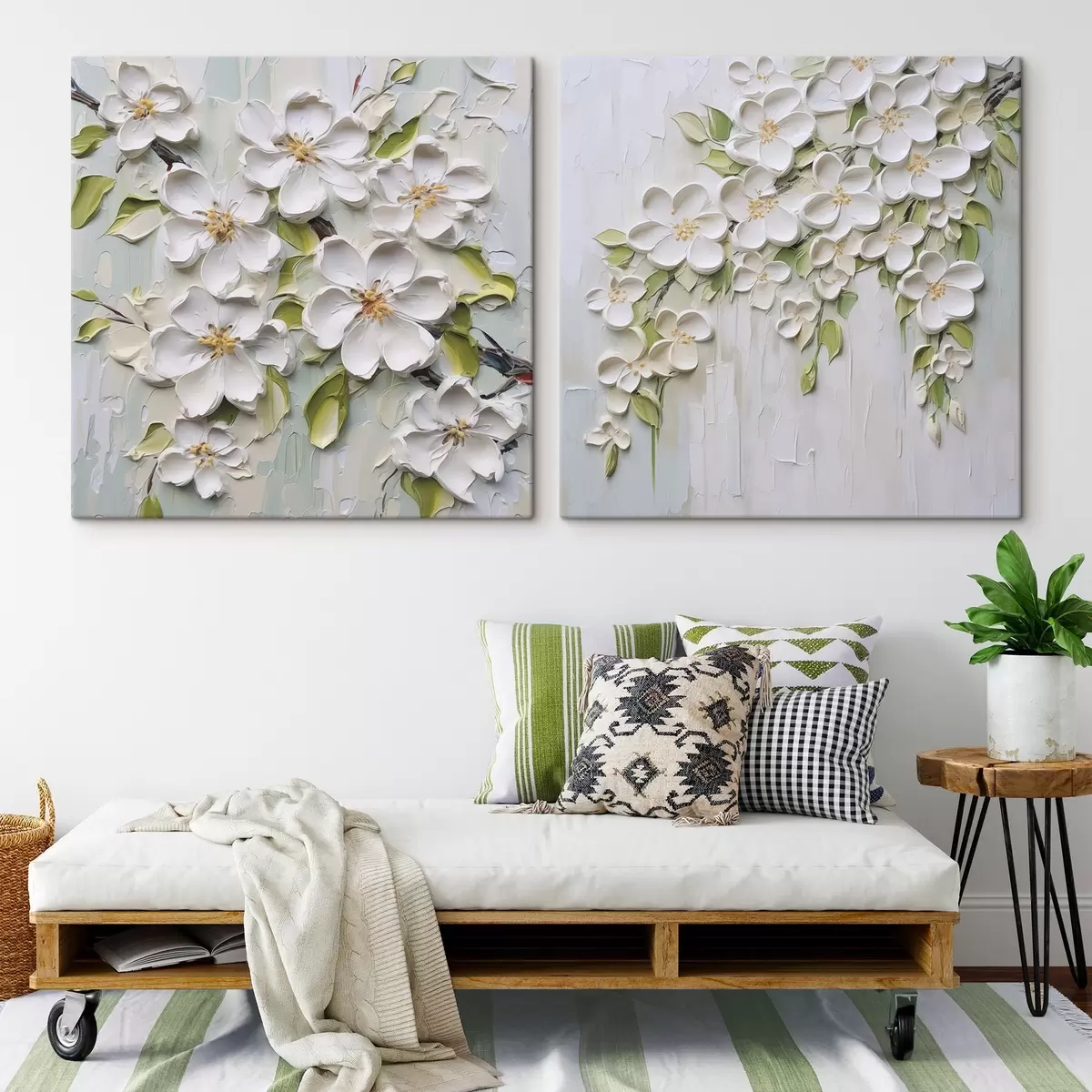 Glezna Abstraktu ziedu imitācija glezniecībā m01033