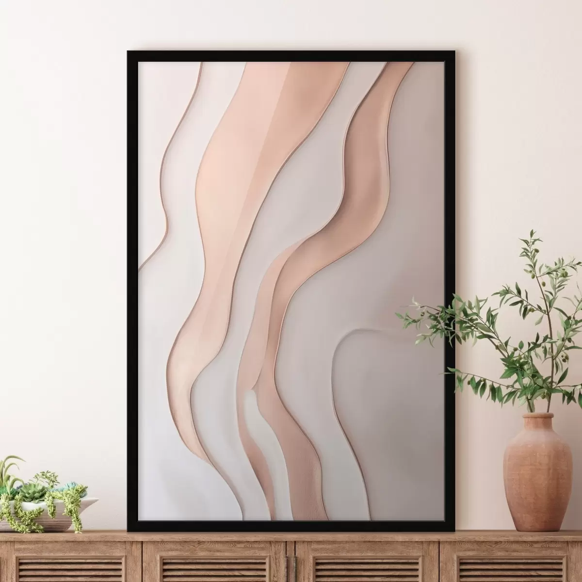 Plakāts Kopsavilkums. Viļņotas līnijas f46724