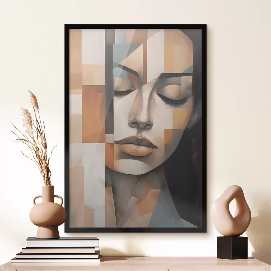 Fototapetes Kubisma sieviešu portrets f46730