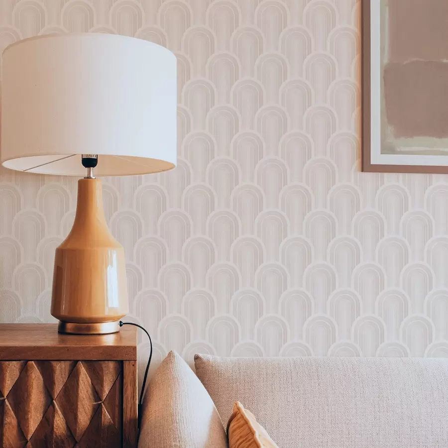 Fototapetes Mazi arkas moduļi siltos krēmkrāsas toņos a00924