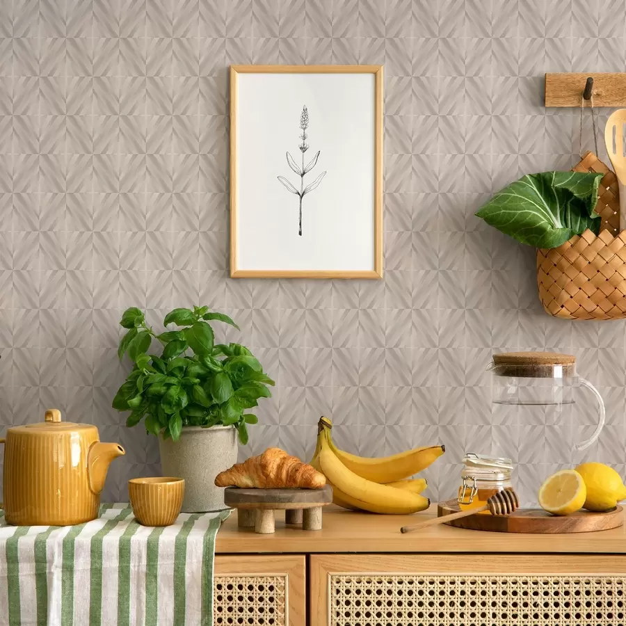 Fototapetes Gaiši kvadrāti ar krustojošām mīkstām diagonālām līnijām a00984