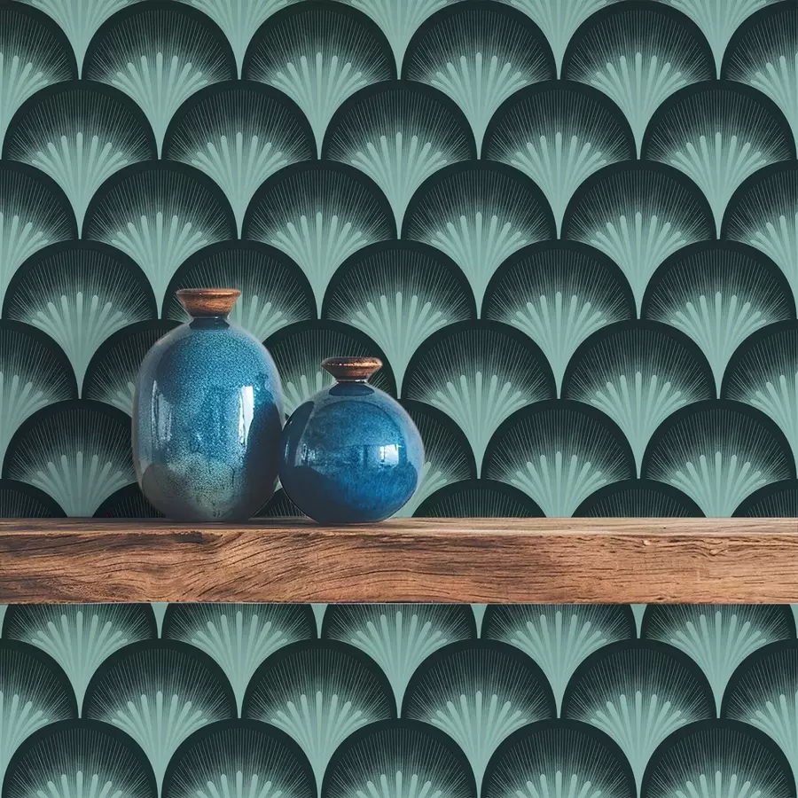 Fototapetes Kontrastējoši piparmētru ziedi uz gandrīz melna fona a00990