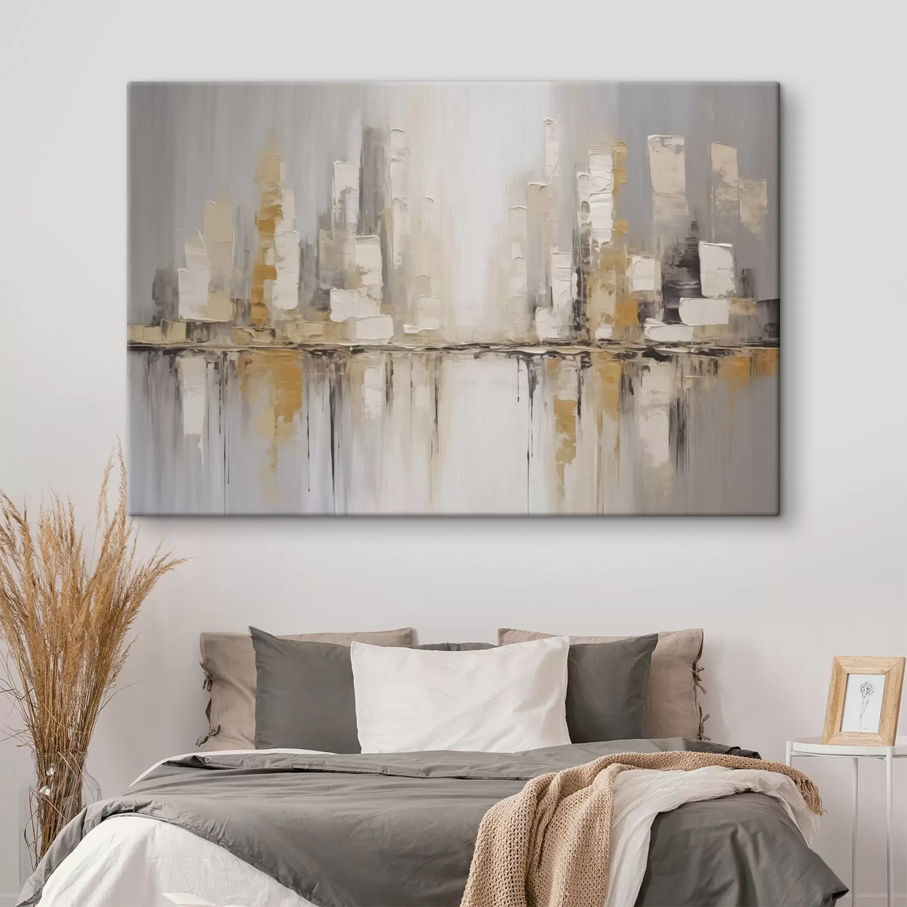 Glezna Abstrakta pilsētas imitācija glezniecībā s46761