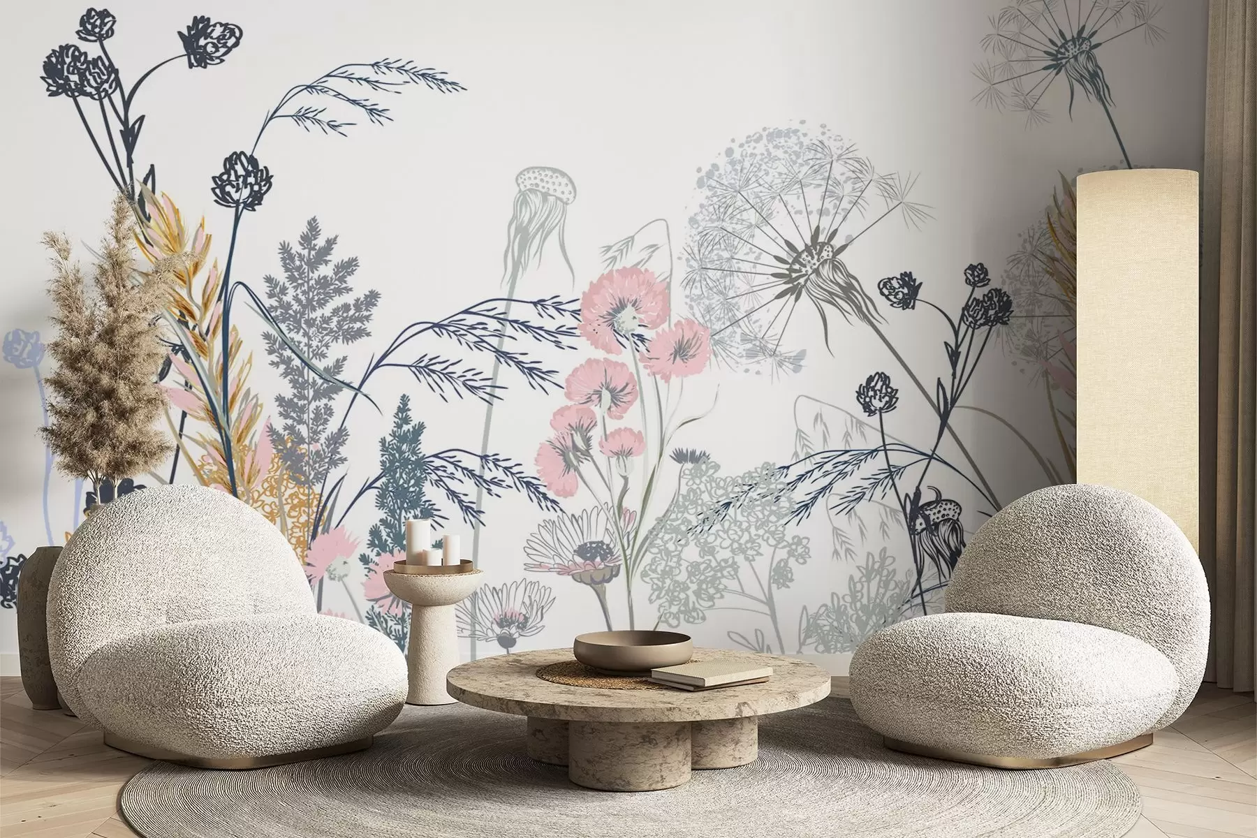 Fototapetes Savvaļas ziedi w04943v2