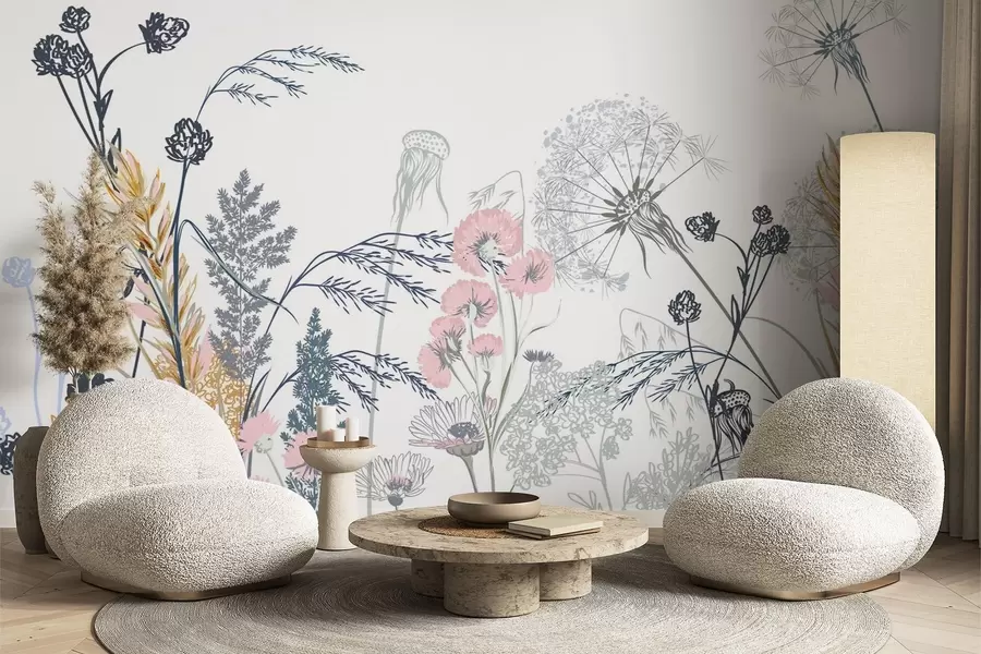 Fototapetes Savvaļas ziedi w04943v2