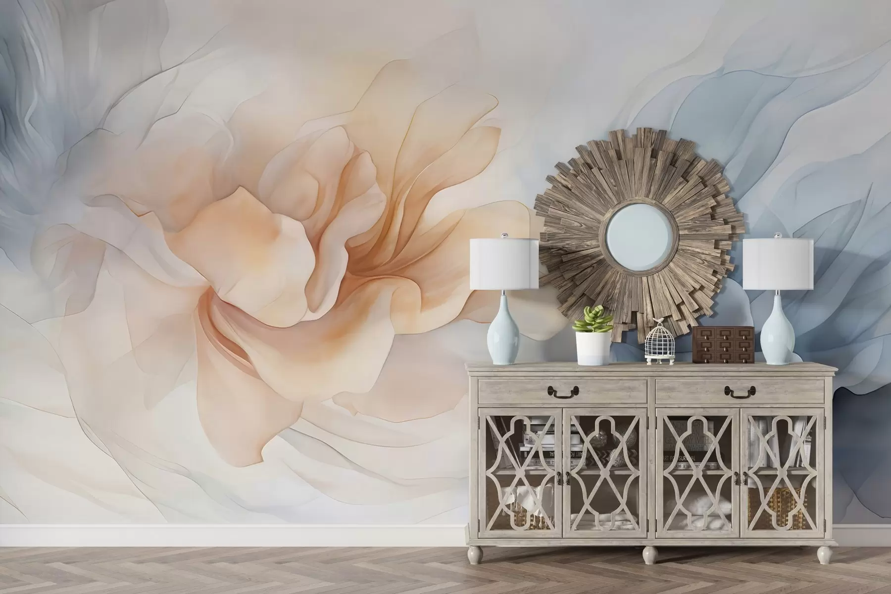 Fototapetes Caurspīdīgi pumpuri w04951