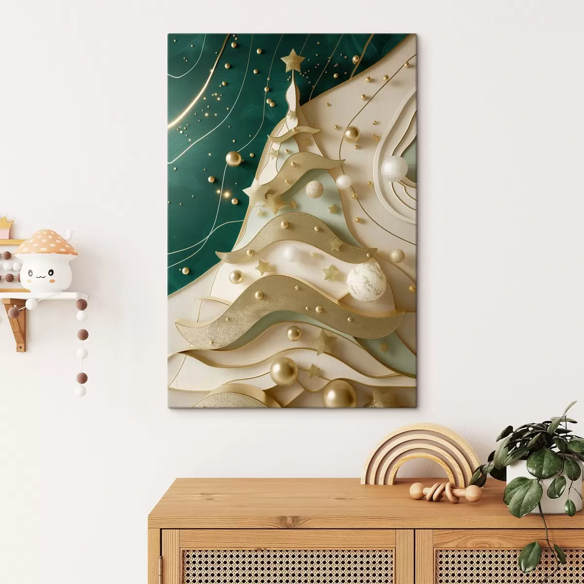 Glezna Ziemassvētku eglīte s46795