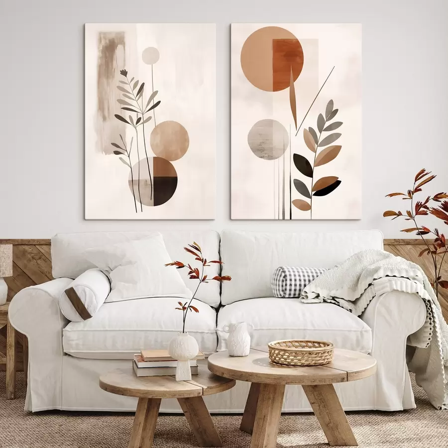 Glezna Abstrakcijas ar augiem m01036