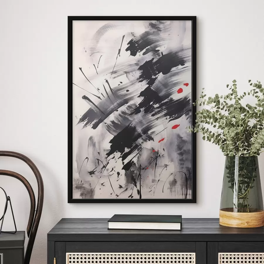 Fototapetes Abstrakcija ar šļakatu un otu triepienu imitāciju f46783