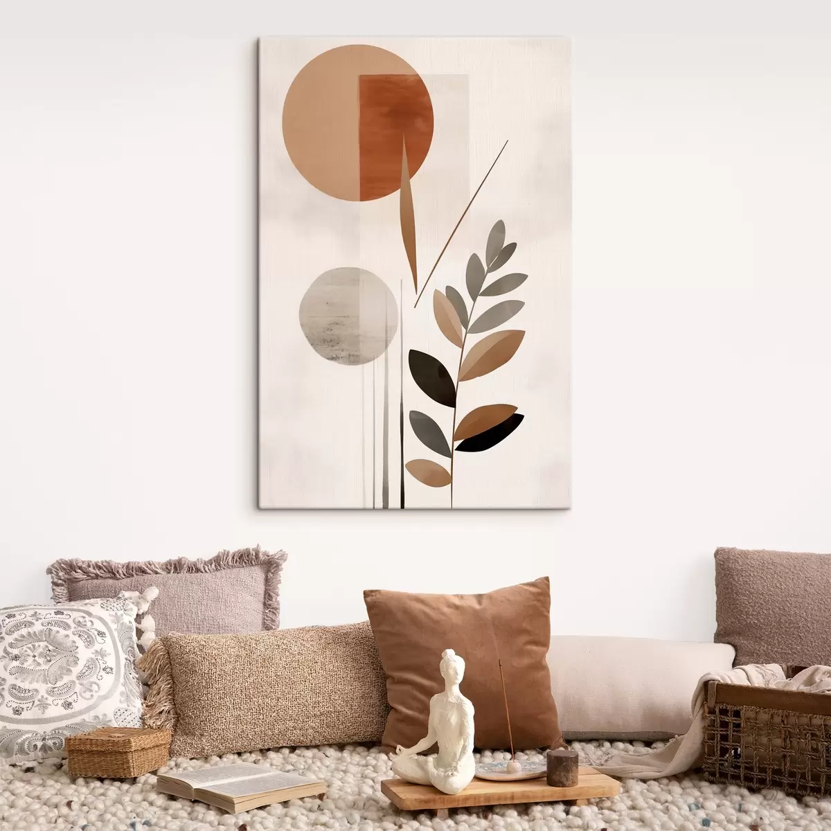 Glezna Abstrakcija ar augu s46781