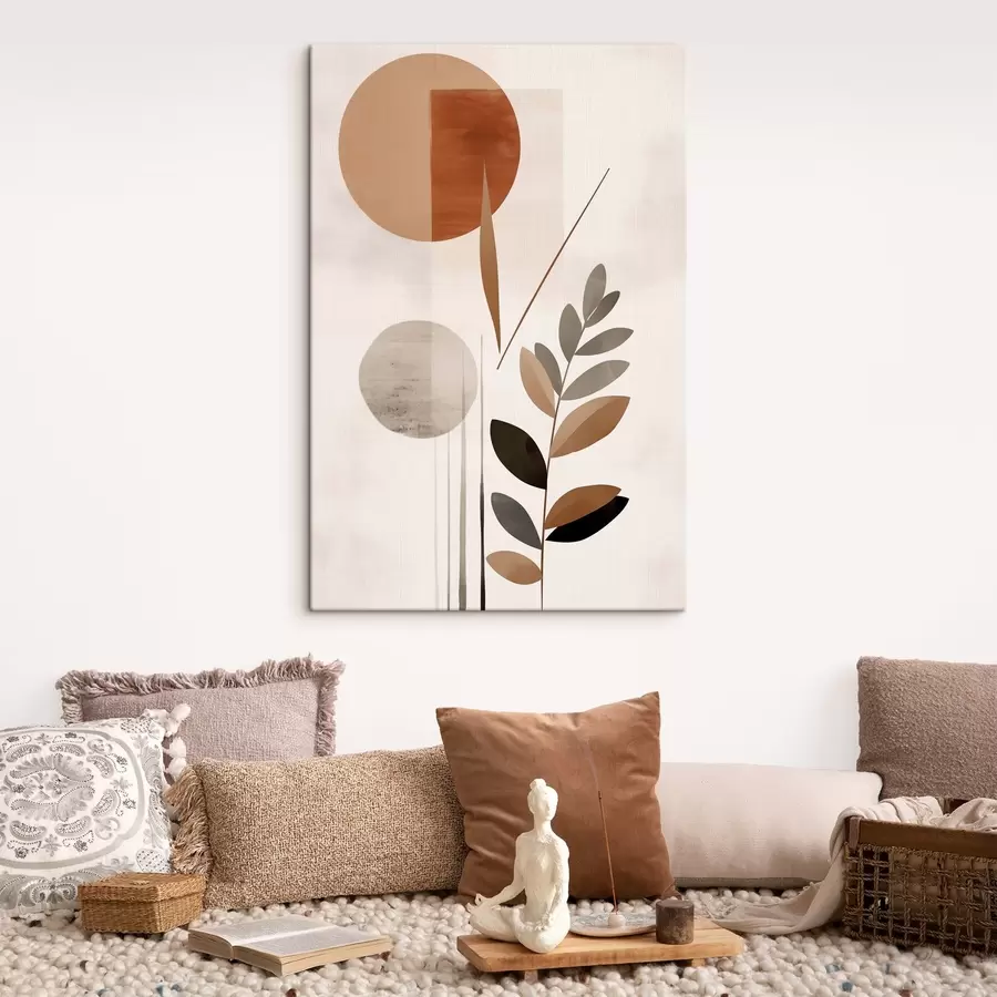 Glezna Abstrakcija ar augu s46781