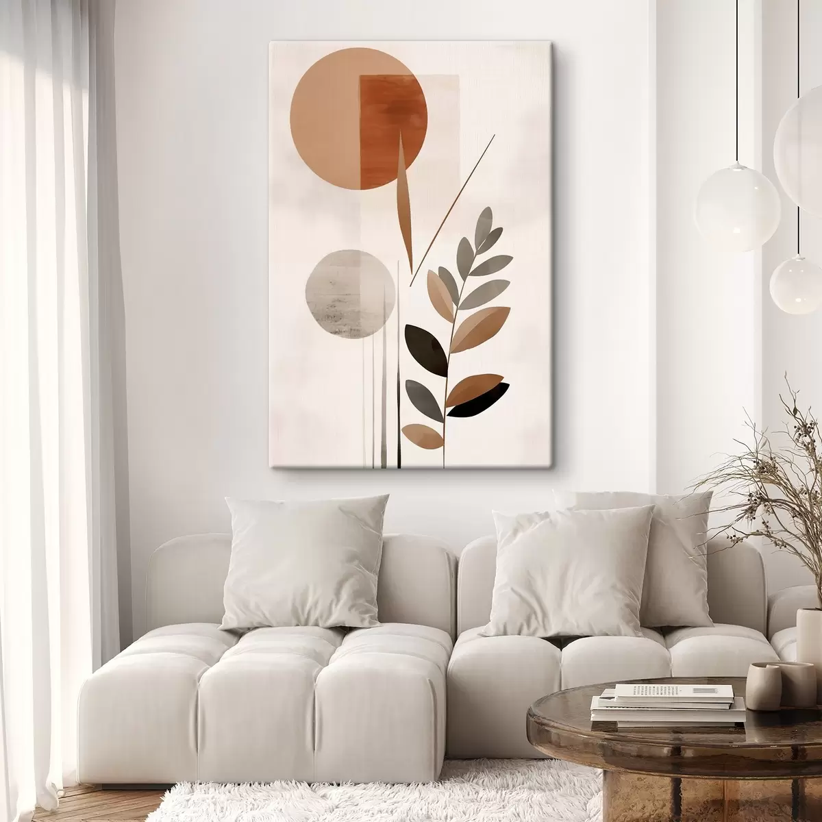 Glezna Abstrakcija ar augu s46781