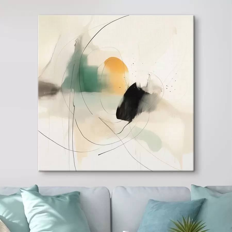 Glezna Maiga krāsu un līniju dinamika gaisīgā abstrakcijā s46641