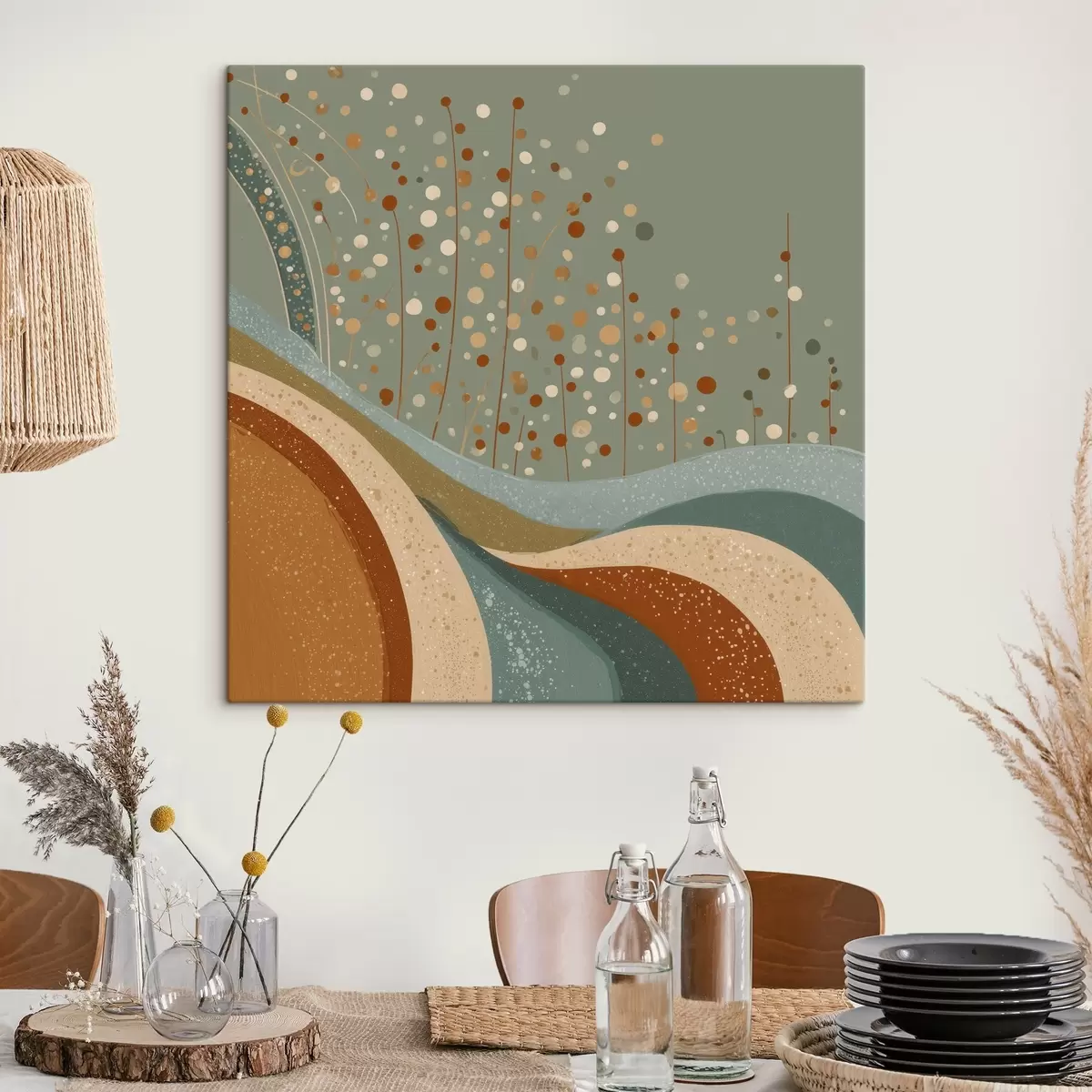 Glezna Kompozīcija ar dekoratīviem maziem elementiem s46653