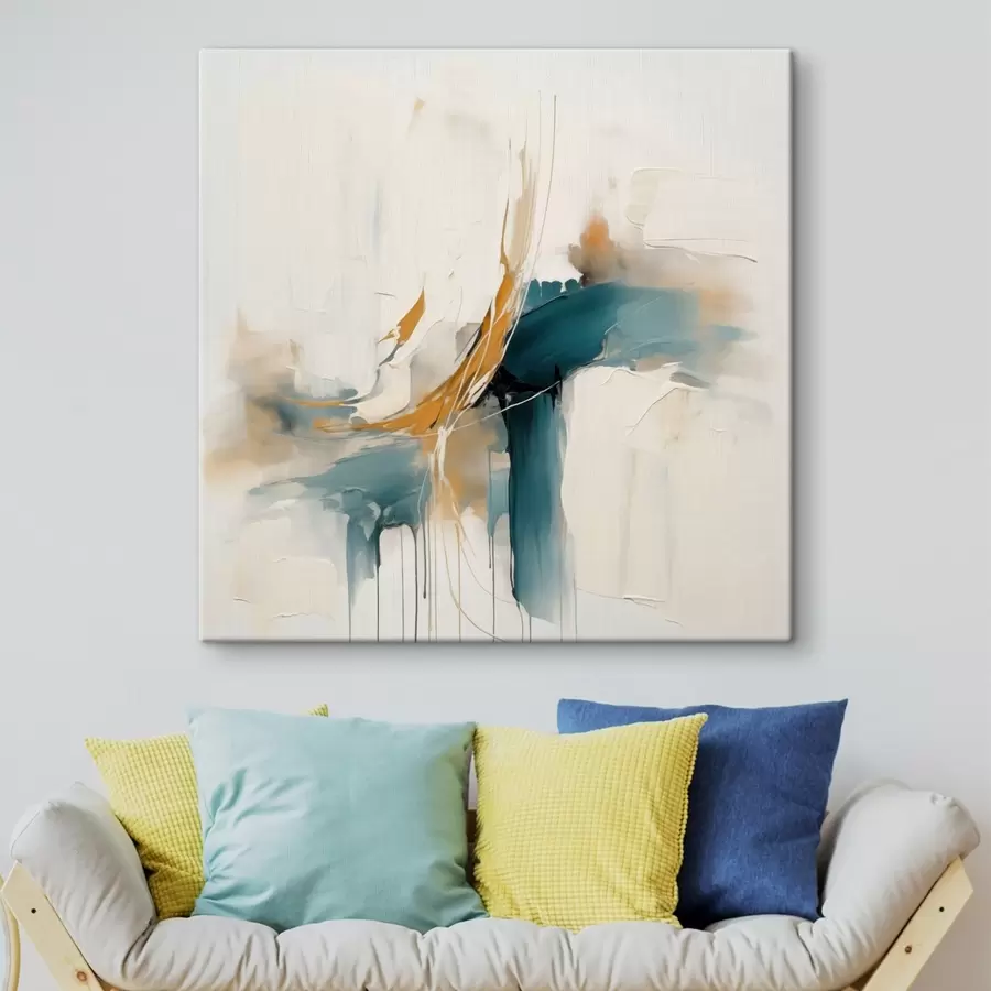 Glezna Dinamisks abstraktums ar teksturētiem elementiem s46657