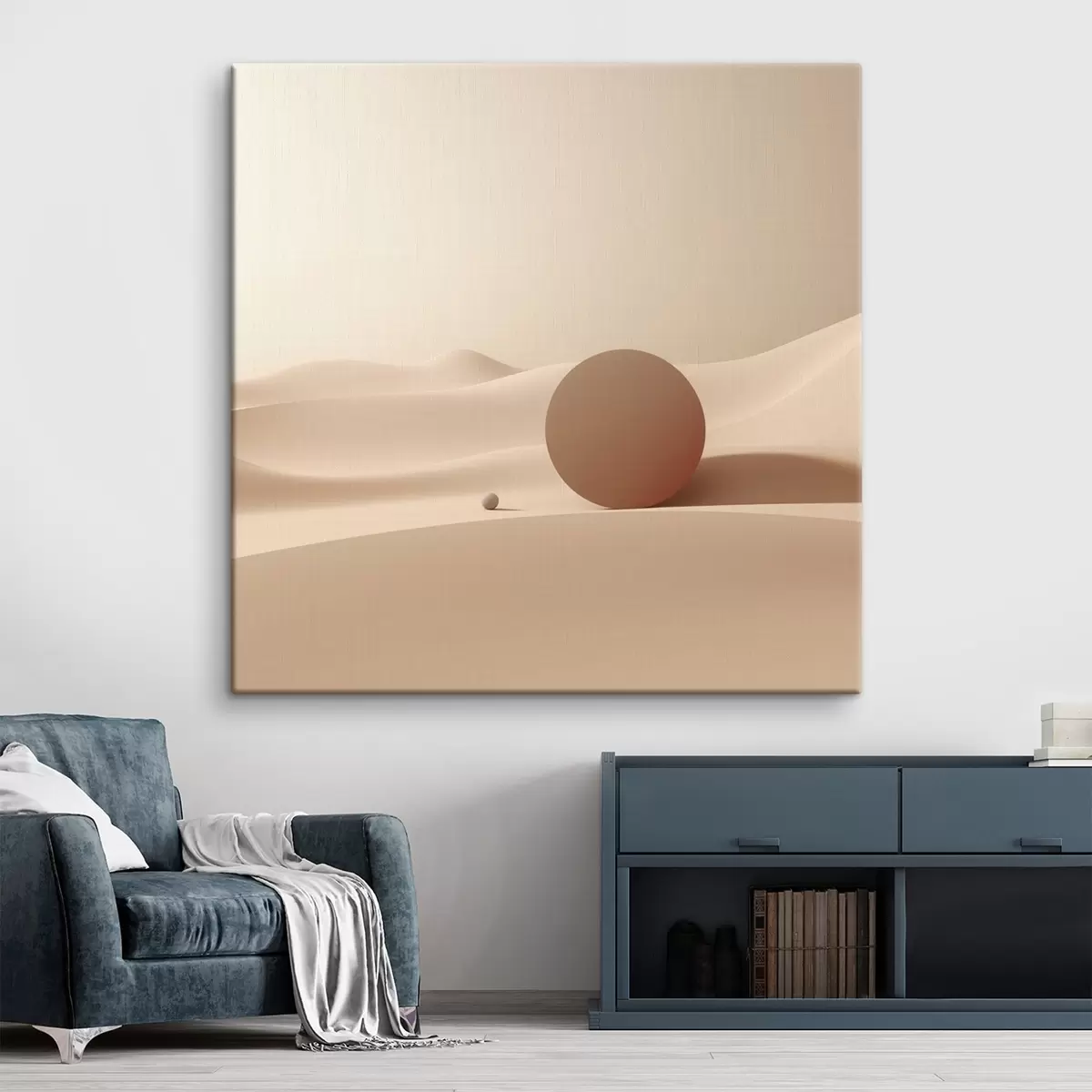 Glezna Abstrakts ainavas ar minimālistiskām formām s46658