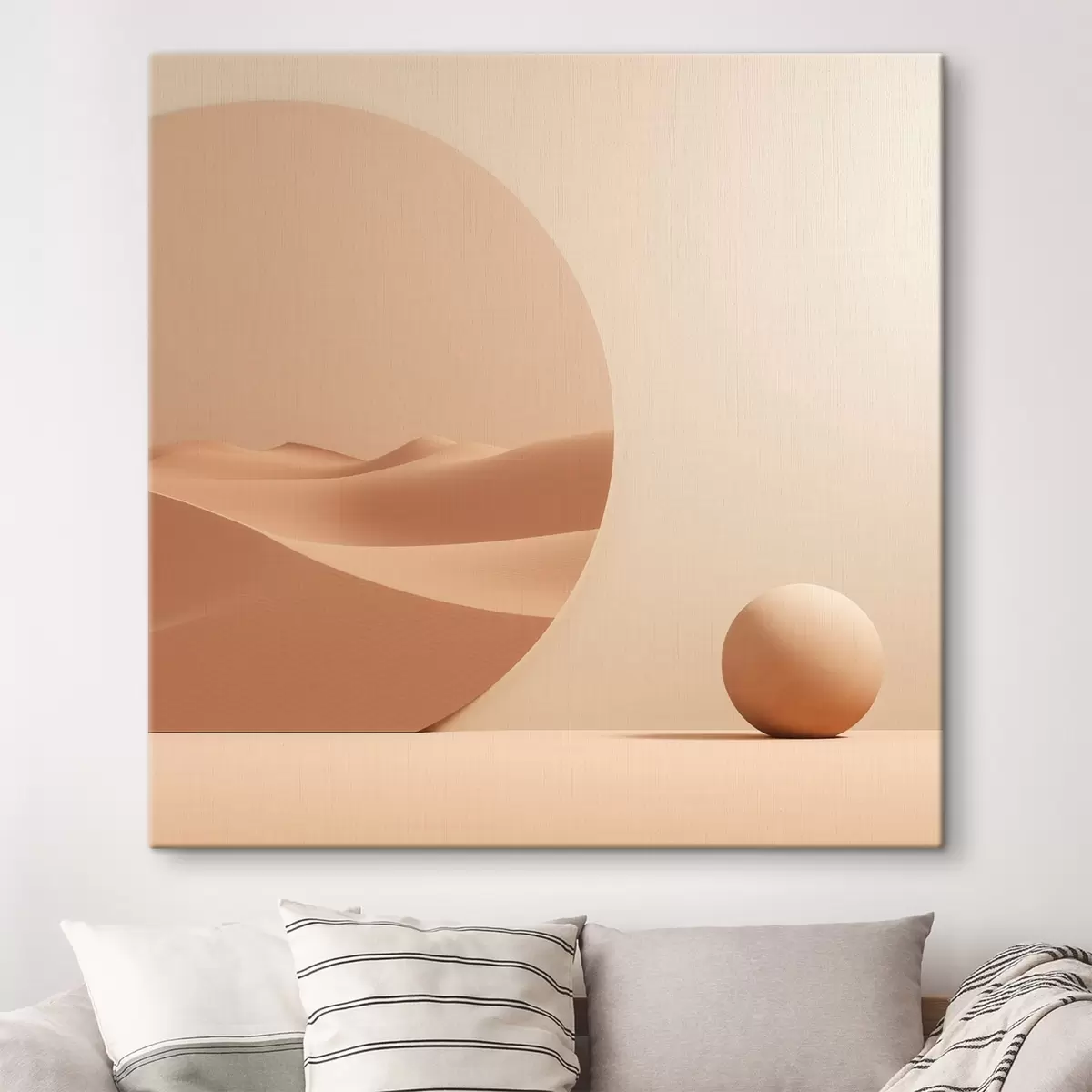 Glezna Abstrakcija ar apli un kāpu ainavu s46659