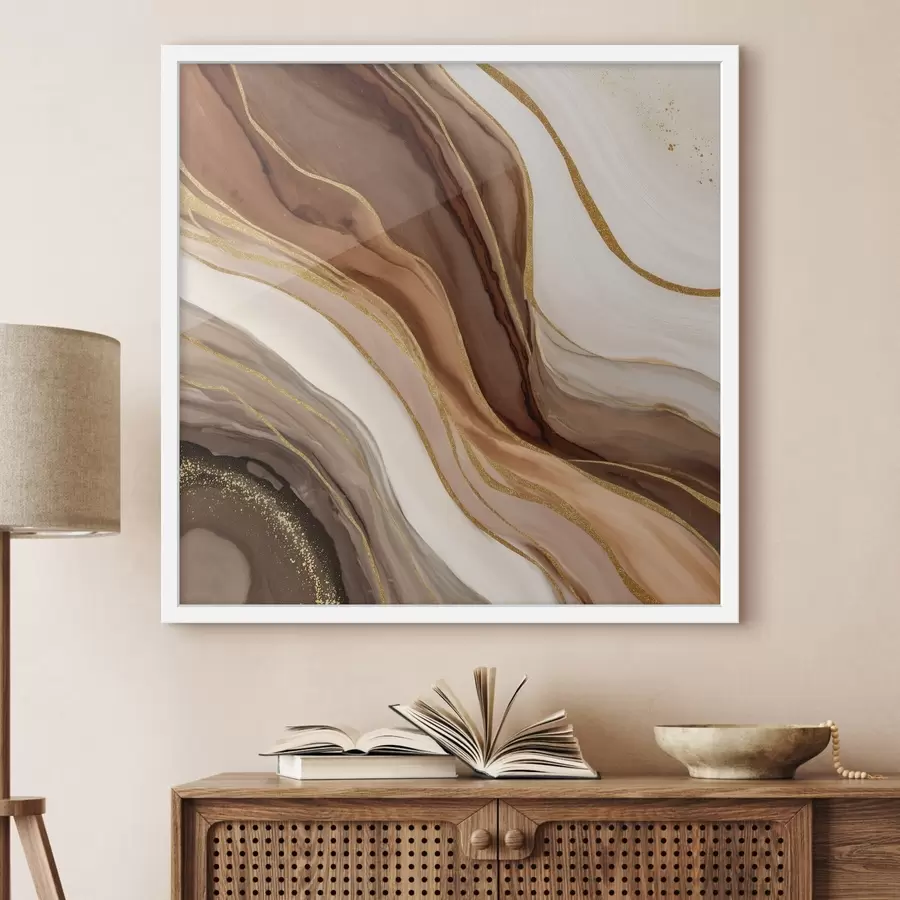 Fototapetes Akmens kompozīcija koka toņos f46642