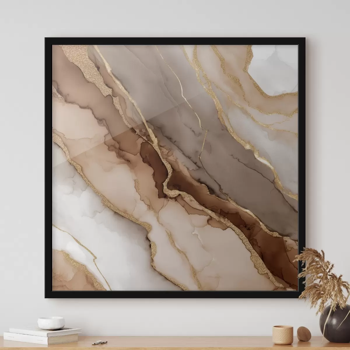 Plakāts Teksturēts akmens motīvs mākslinieciskā stilā f46643