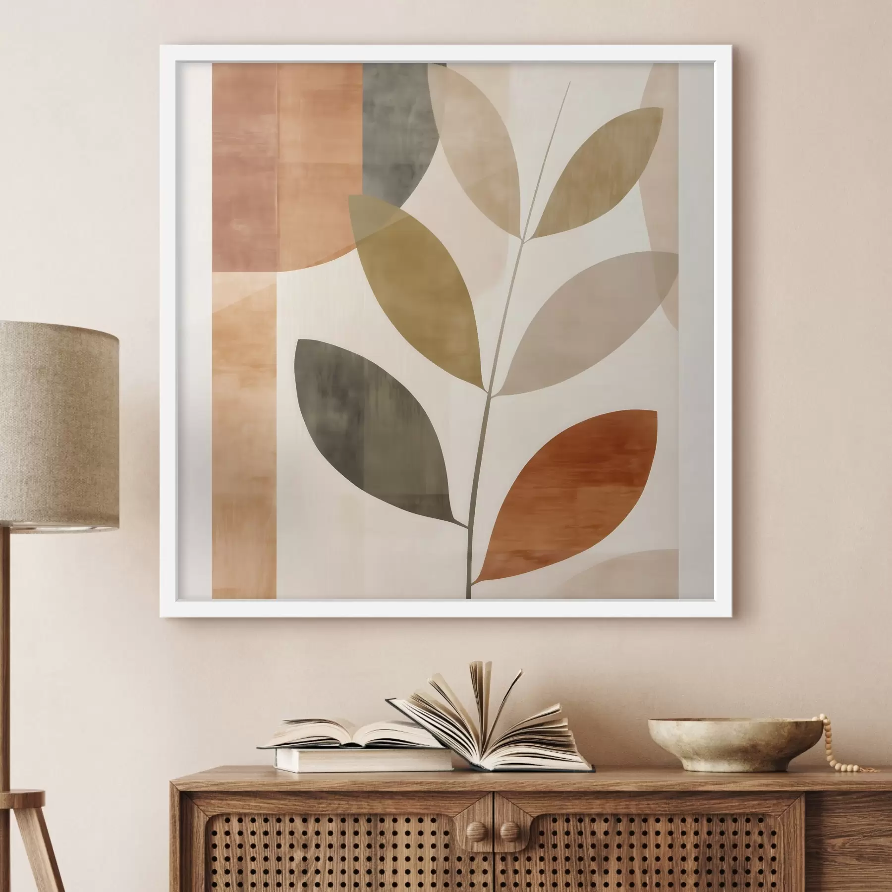 Fototapetes Siltu lapu kompozīcija liriskā minimālisma stilā f46646