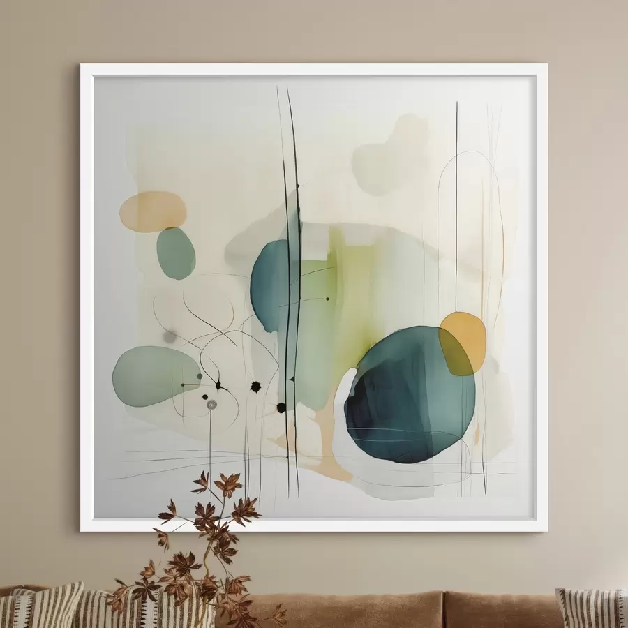 Fototapetes Mākslinieciskā ģeometrija maigās toņos f46649