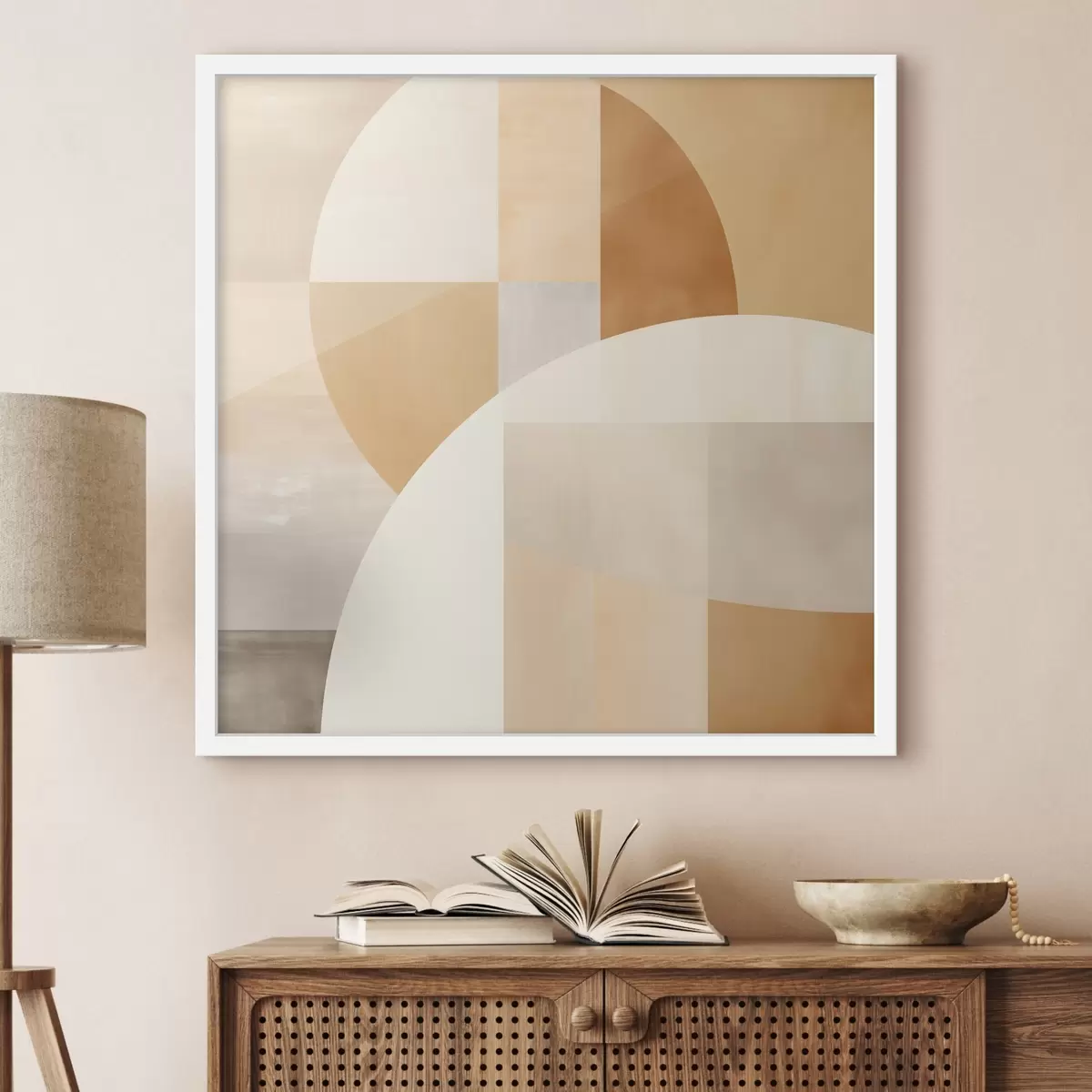 Plakāts Mākslinieciskā ģeometrija pasteļtoņos f46650