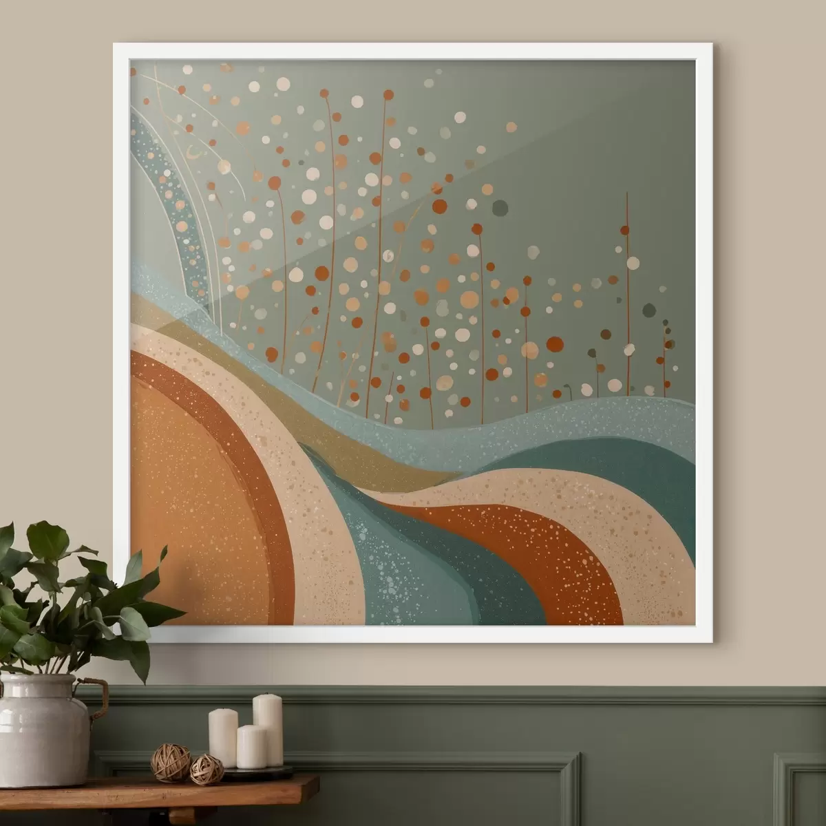 Plakāts Kompozīcija ar dekoratīviem maziem elementiem f46653