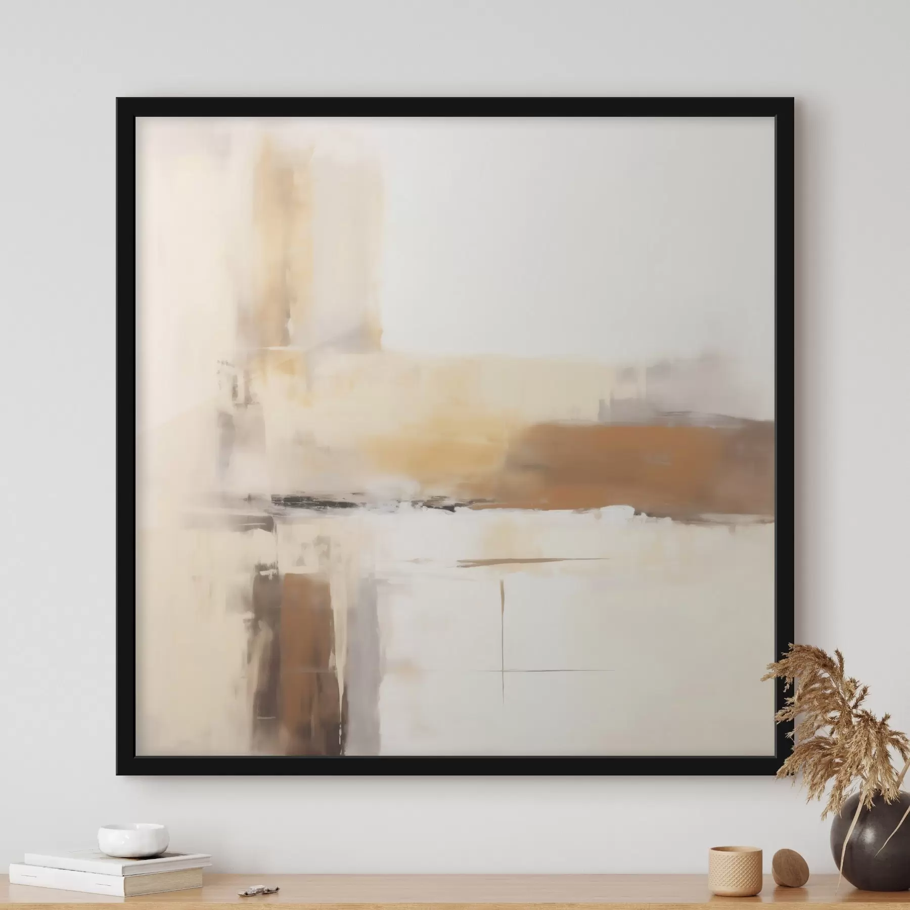 Fototapetes Gaiša abstrakta kompozīcija siltos toņos f46654