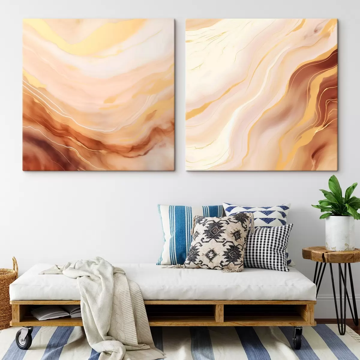 Glezna Vieglas viļņotas struktūras akvareļa tehnikā m00991