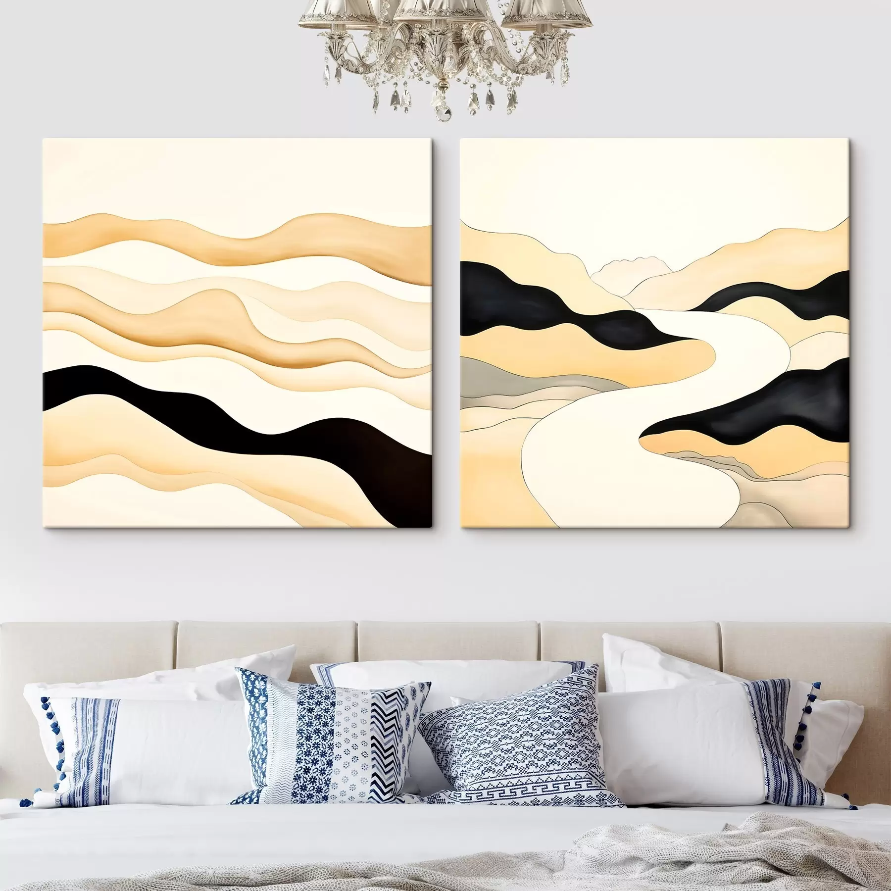 Glezna Abstraktas formas, kas iedvesmotas no dabas ritmiem m00992