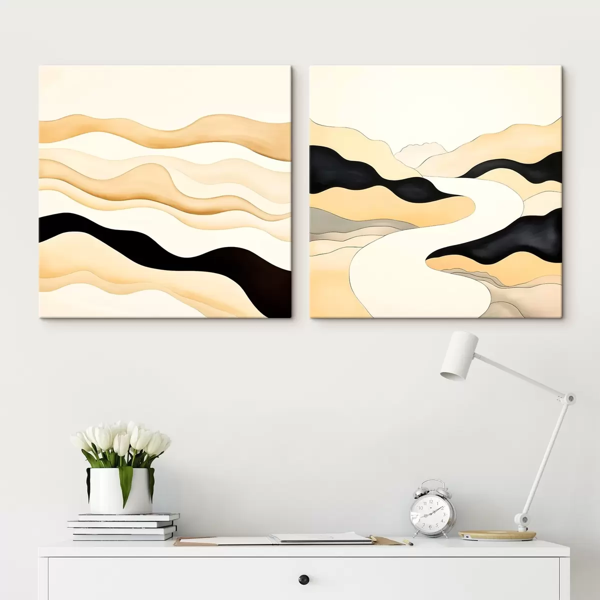 Glezna Abstraktas formas, kas iedvesmotas no dabas ritmiem m00992