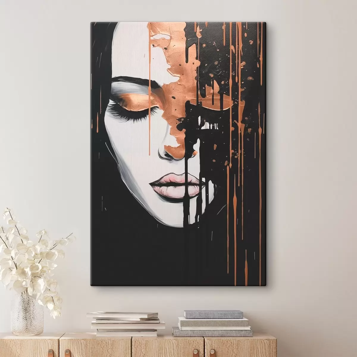 Glezna Abstrakts meitenes portrets s46803