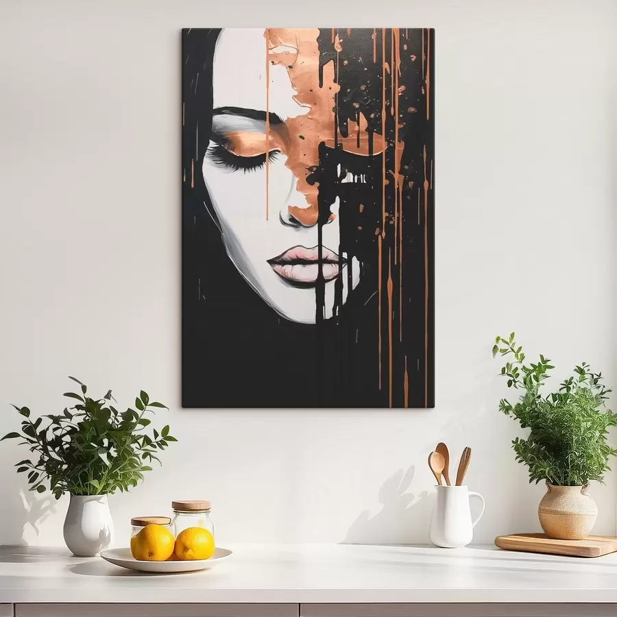 Glezna Abstrakts meitenes portrets s46803