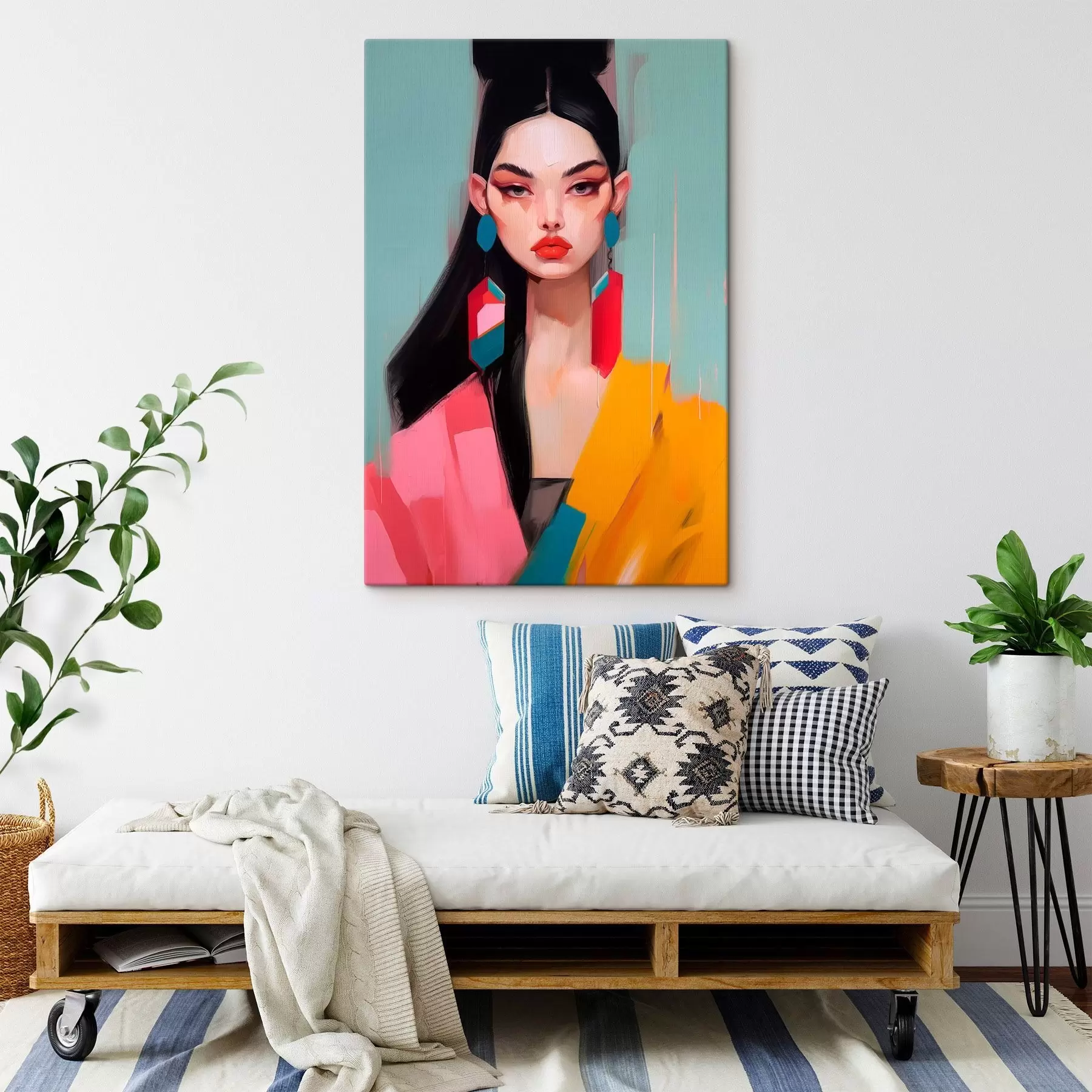 Glezna Abstrakts modes portrets s46808