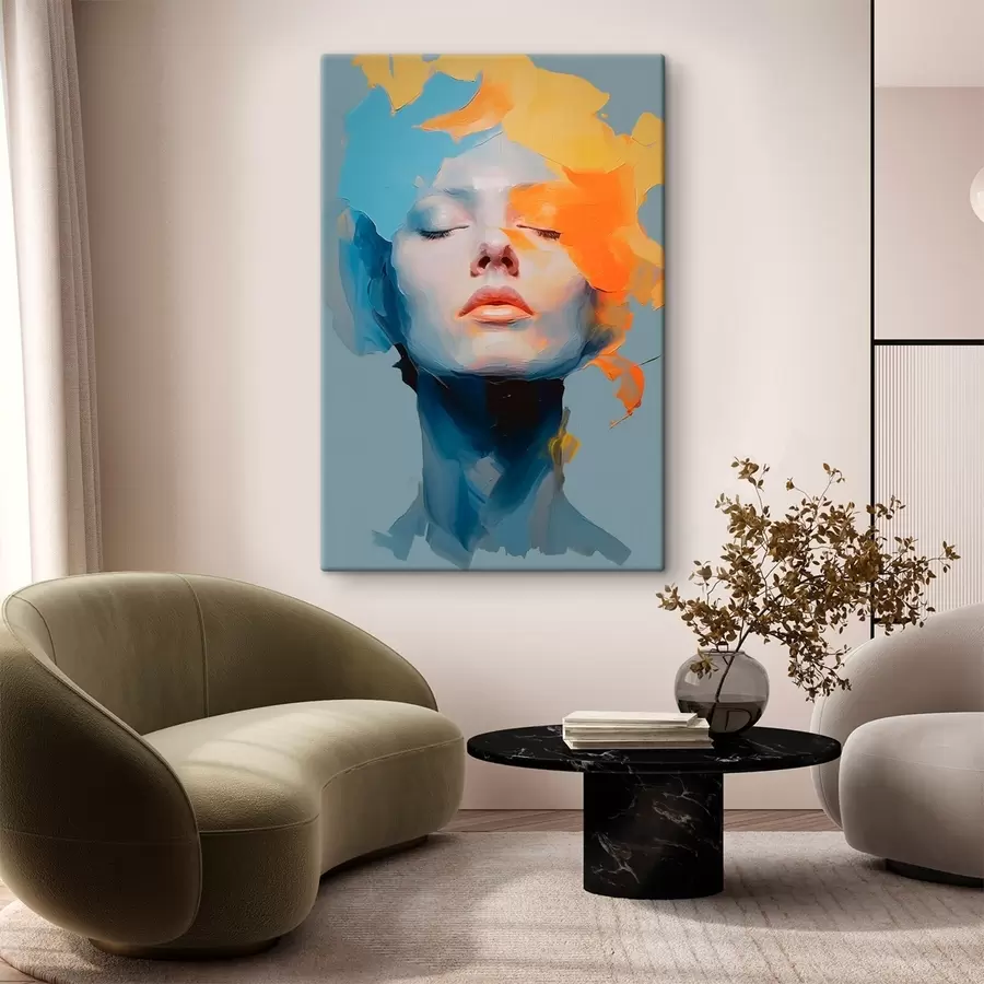 Glezna Meitene krāsā s46810