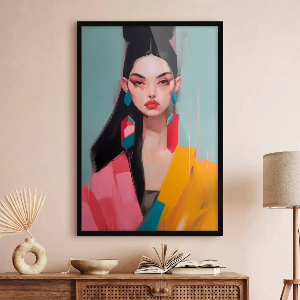 Plakāts Abstrakts modes portrets f46808