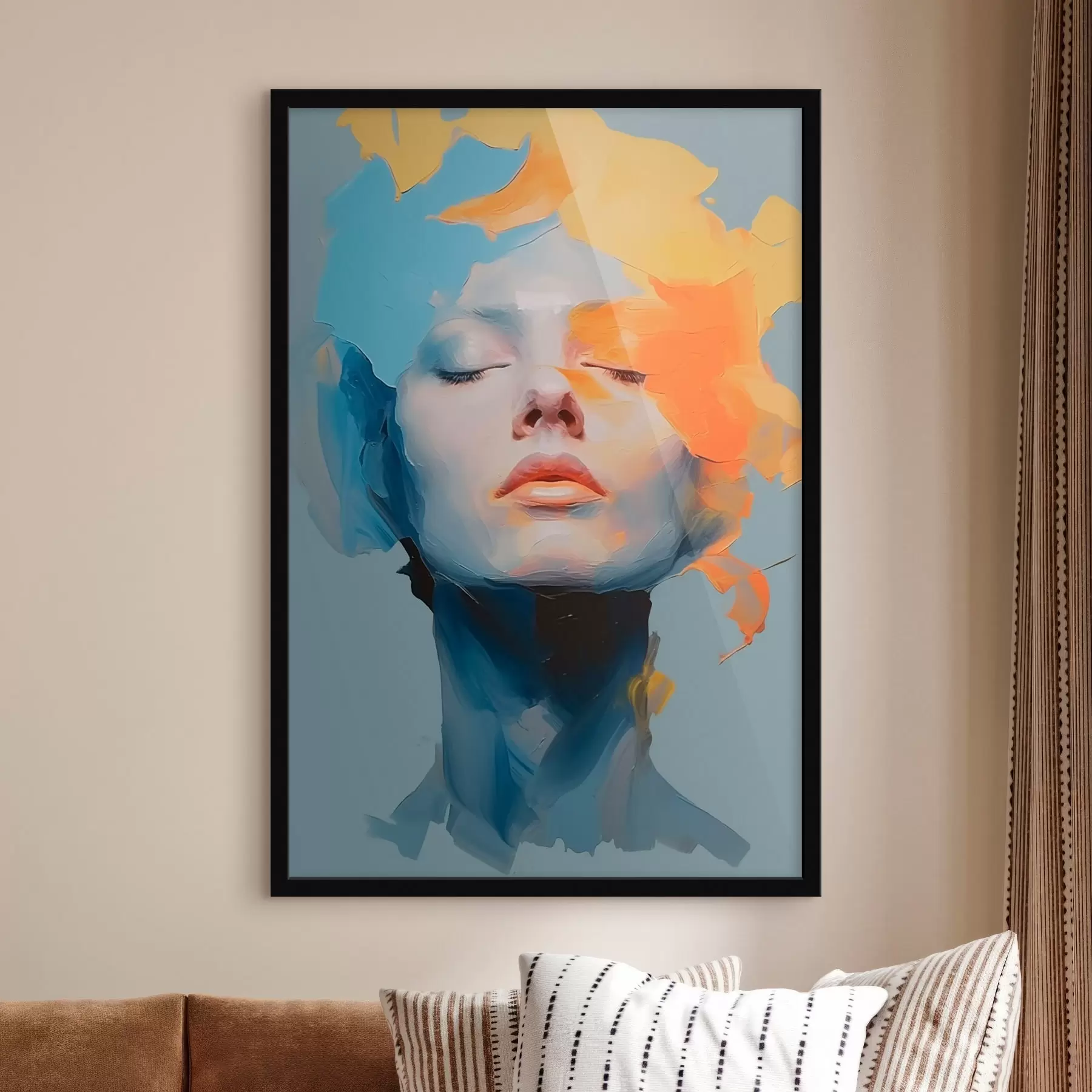 Fototapetes Meitene krāsā f46810