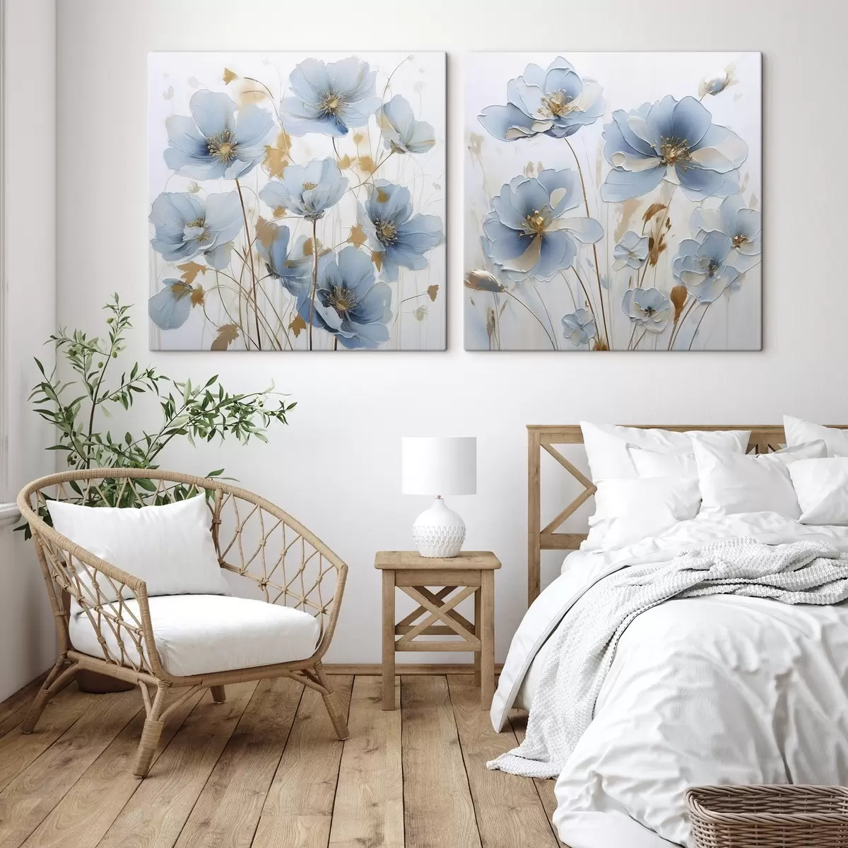 Glezna Delikātas ziedu imitācijas glezna m01044