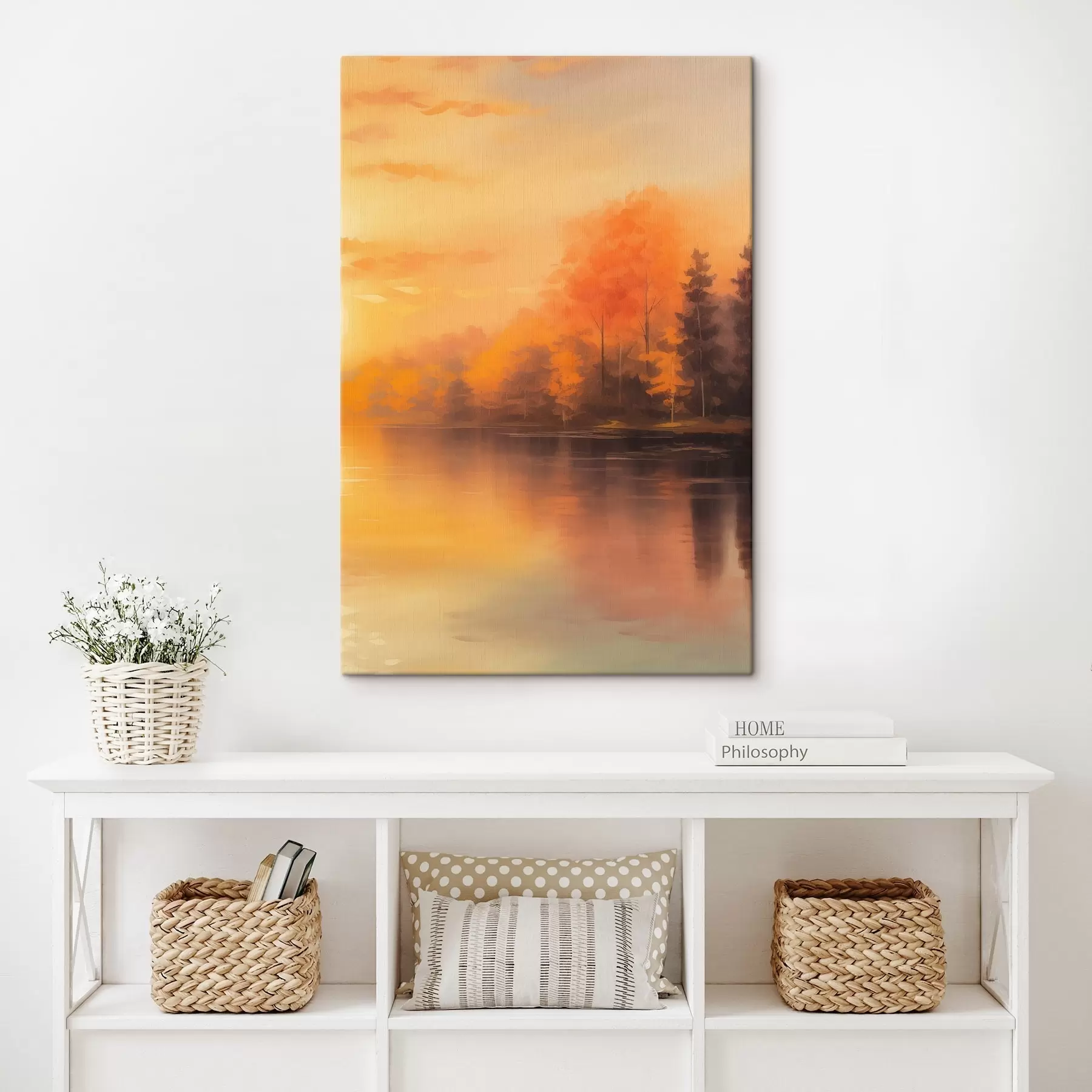 Glezna Mežs pie dīķa s46772