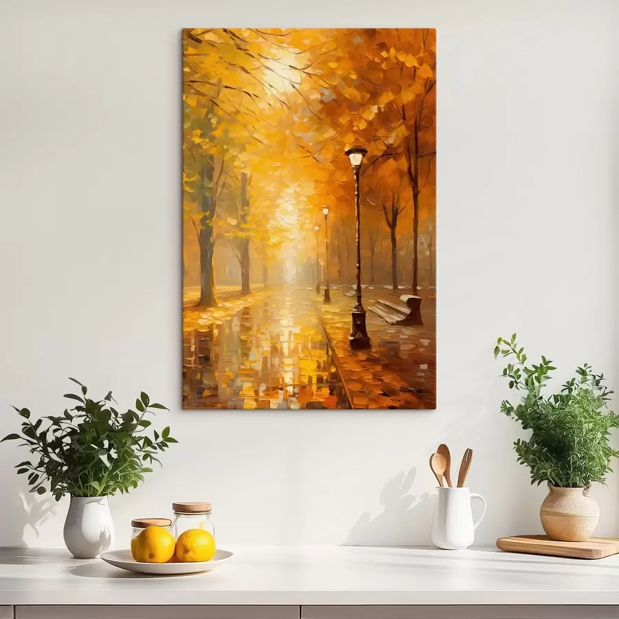 Glezna Aleja rudens parkā s46778