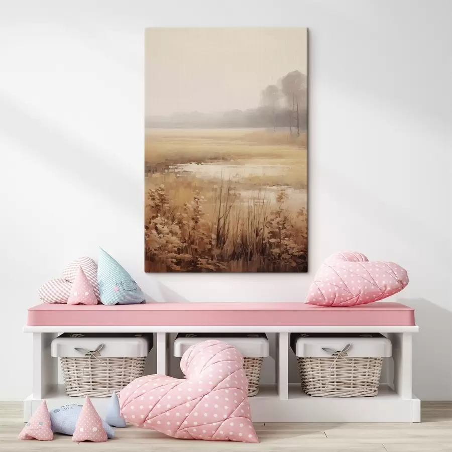 Glezna Sausas puķes laukā s46780